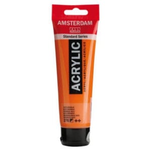 Amsterdam Acrylic Paint - 276 Azo Orange