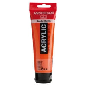 Amsterdam Acrylic Paint - 311 Vermillion