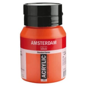 Amsterdam Acrylic Paint - 398 Naphthol Red Light
