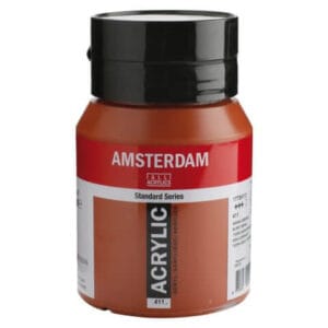 Amsterdam Acrylic Paint - 411 Burnt Sienna