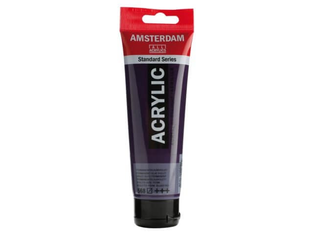 Amsterdam Acrylic Paint - 568 Permanent Blue Violet
