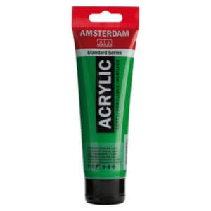 Amsterdam Acrylic Paint - 618 Permanent Green Light