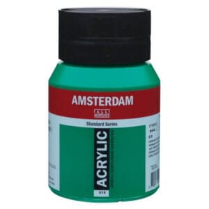 Amsterdam Acrylic Paint - 619 Permanent Green Dark
