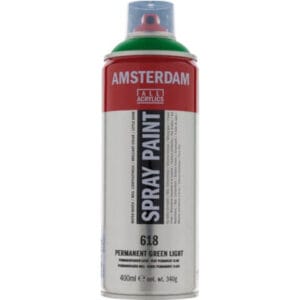 Amsterdam Acrylic Spray Paint - 618 Permanent Green Light (400ml)