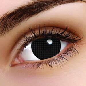 Black Screen 14mm Crazy Colored Contact Lenses (1 year)