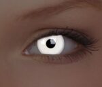 Glow White 14mm Crazy Colored Contact Lenses (1 year)