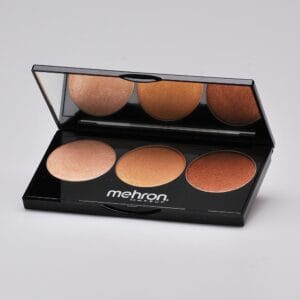 Mehron Makeup HighLight Pro 3 shades Palette Warm