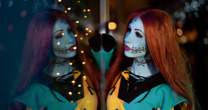 The Nightmare Before Christmas Sally Mehron Makeup